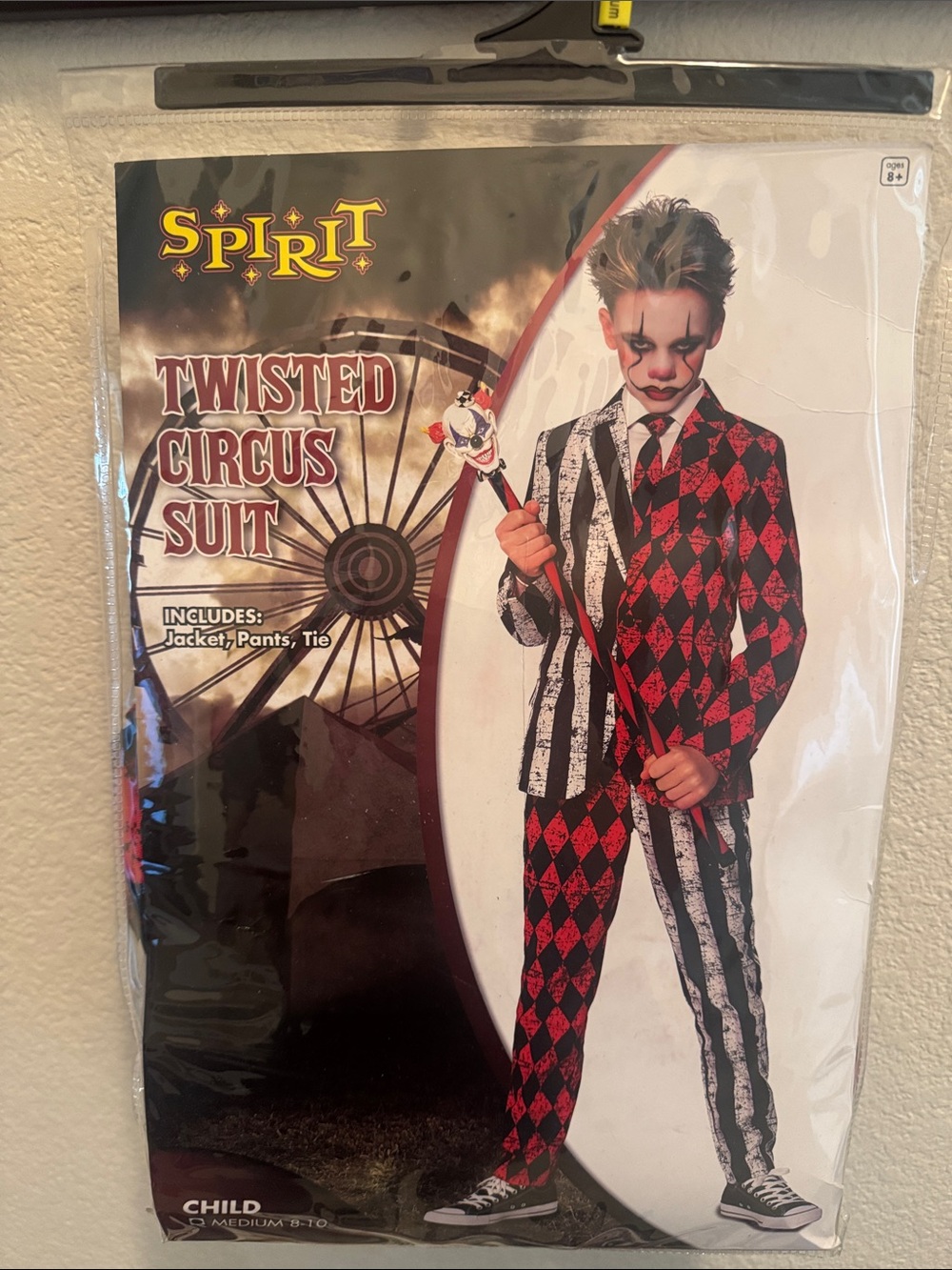 Spirit Twisted Circus Suit Costume - Red & Black